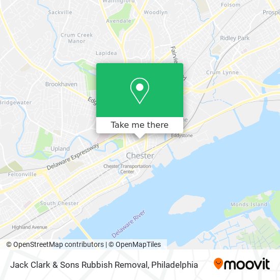 Jack Clark & Sons Rubbish Removal map