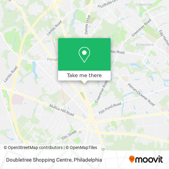 Mapa de Doubletree Shopping Centre