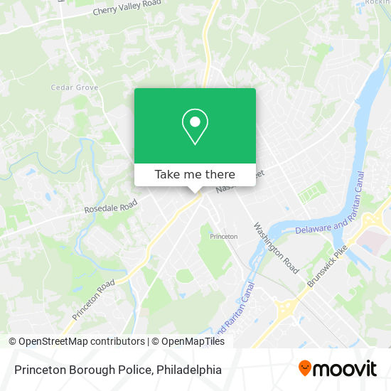 Mapa de Princeton Borough Police