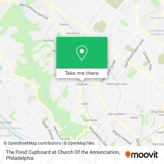 The Food Cupboard at Church Of the Annunciation map