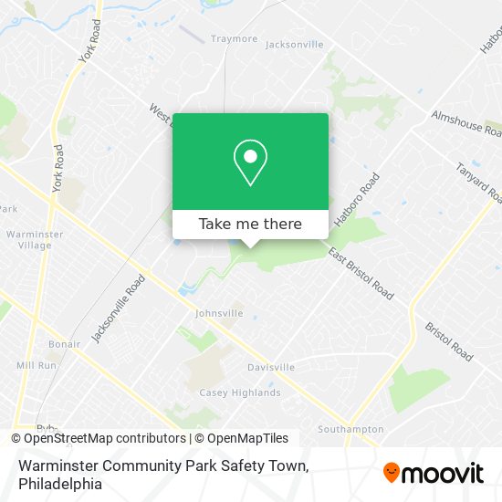 Mapa de Warminster Community Park Safety Town