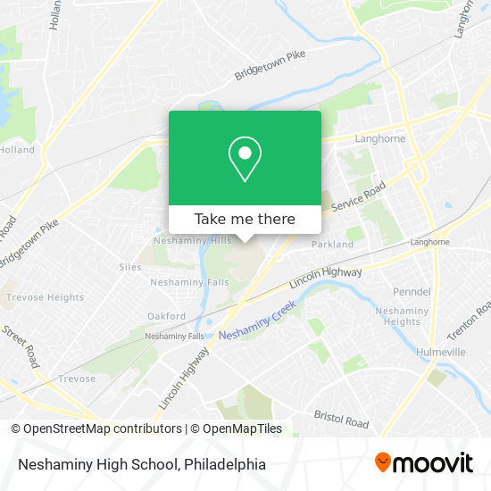 Mapa de Neshaminy High School