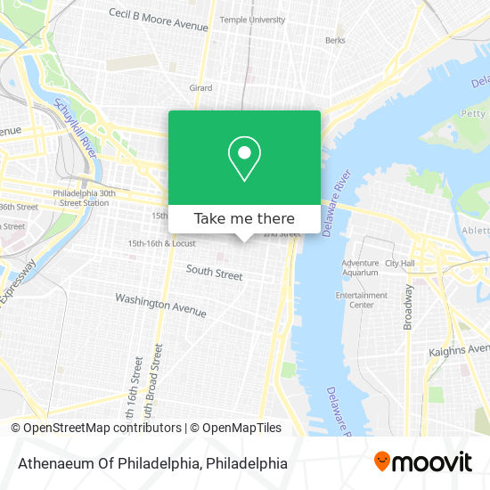 Athenaeum Of Philadelphia map