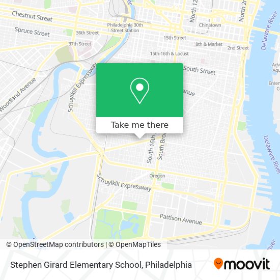 Mapa de Stephen Girard Elementary School