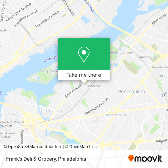Mapa de Frank's Deli & Grocery