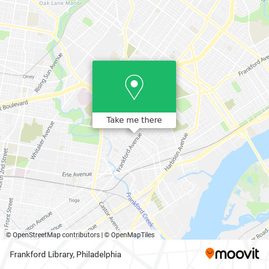 Mapa de Frankford Library