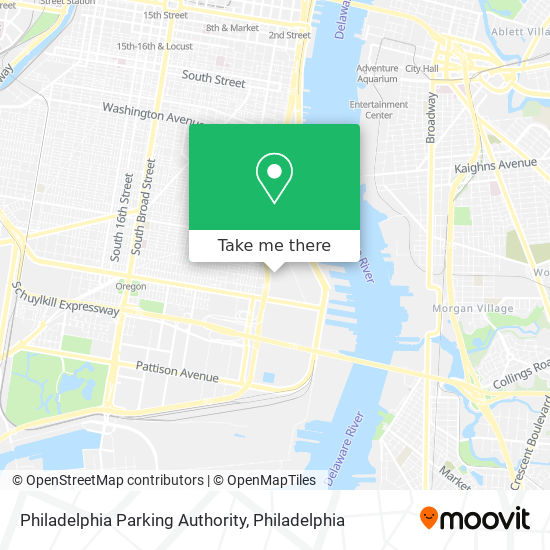Philadelphia Parking Authority map