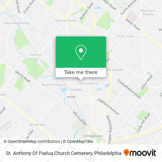 St. Anthony Of Padua Church Cemetery map