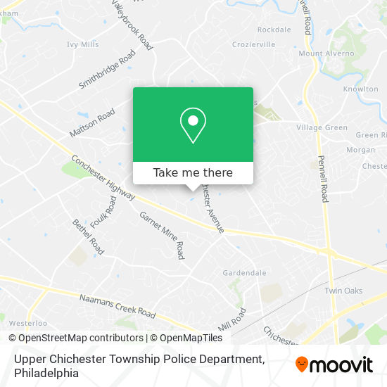 Mapa de Upper Chichester Township Police Department