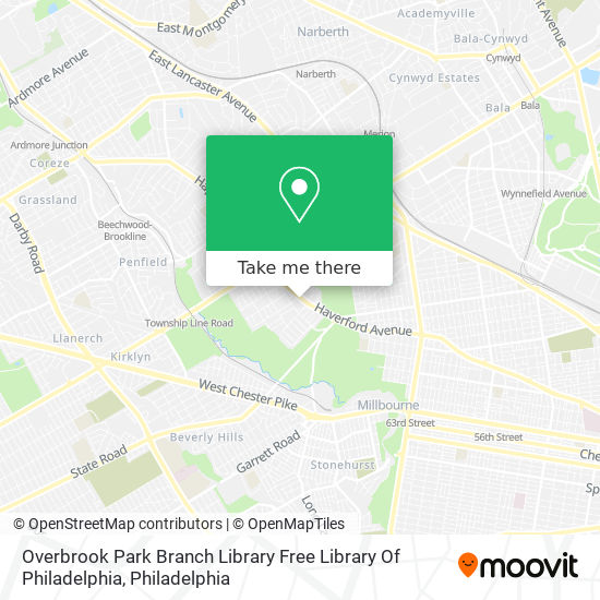 Overbrook Park Branch Library Free Library Of Philadelphia map
