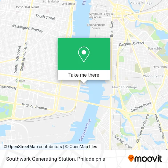 Mapa de Southwark Generating Station