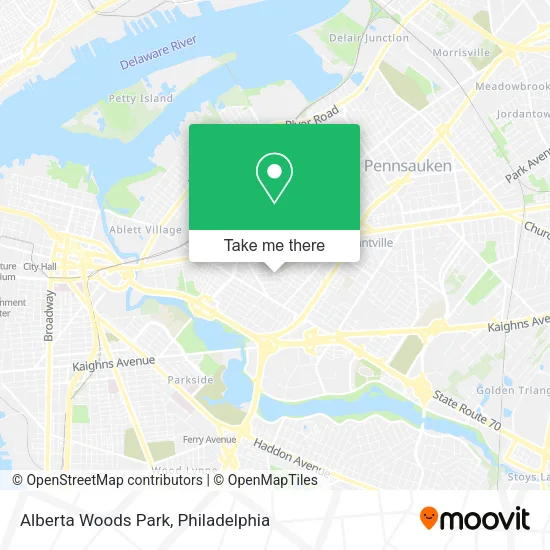 Alberta Woods Park map