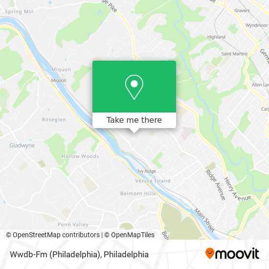 Mapa de Wwdb-Fm (Philadelphia)