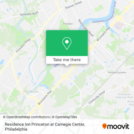 Residence Inn Princeton at Carnegie Center map