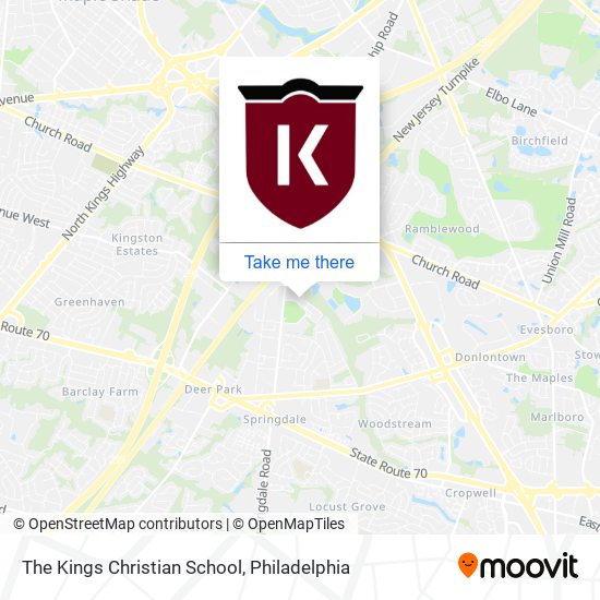 Mapa de The Kings Christian School