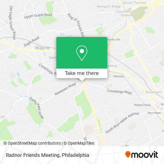 Radnor Friends Meeting map