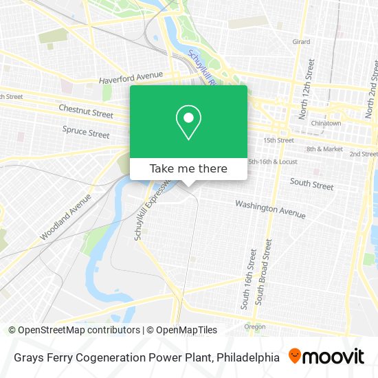 Mapa de Grays Ferry Cogeneration Power Plant