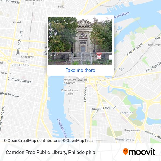Camden Free Public Library map