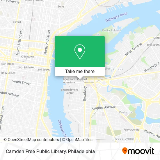 Camden Free Public Library map