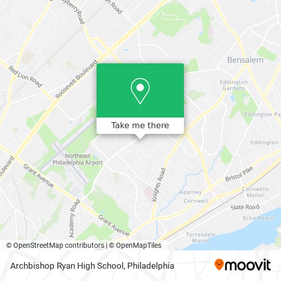 Mapa de Archbishop Ryan High School