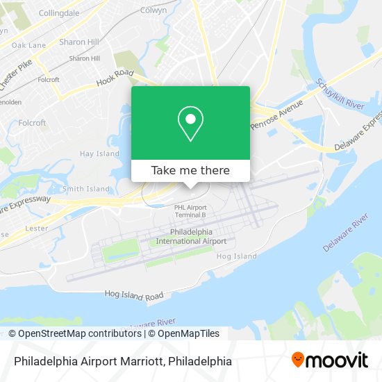 Mapa de Philadelphia Airport Marriott