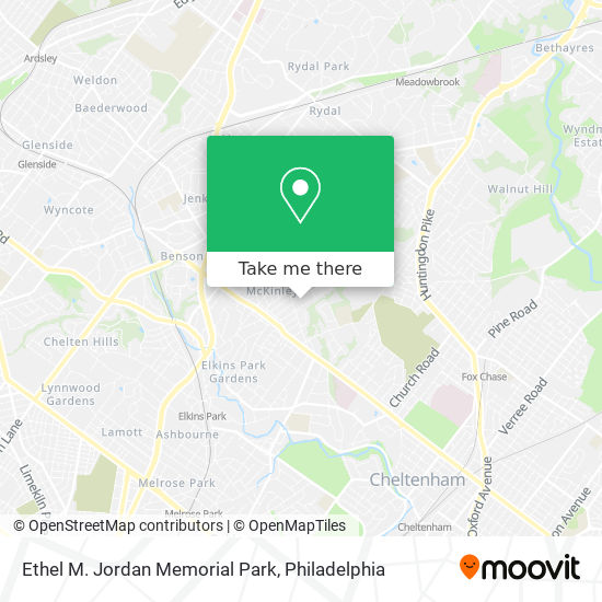 Ethel M. Jordan Memorial Park map