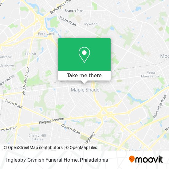 Inglesby-Givnish Funeral Home map