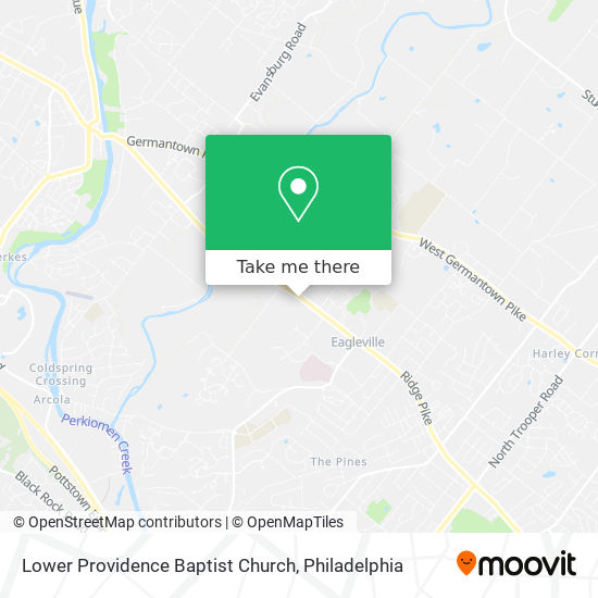 Lower Providence Baptist Church map