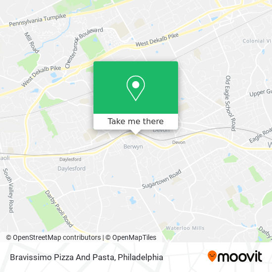 Bravissimo Pizza And Pasta map