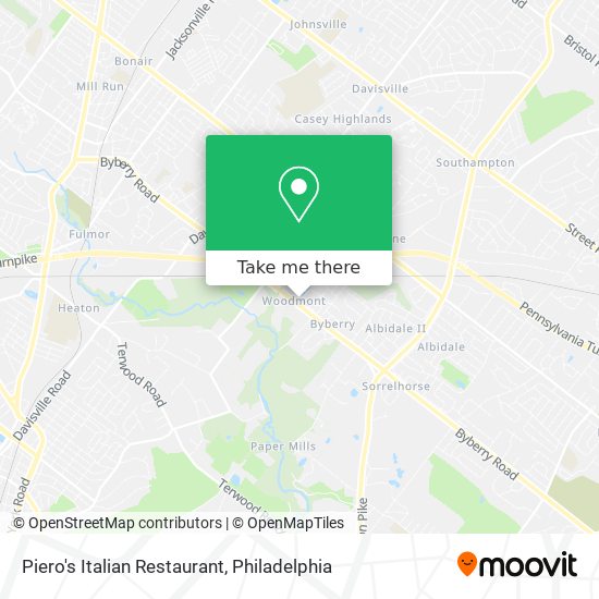 Piero's Italian Restaurant map