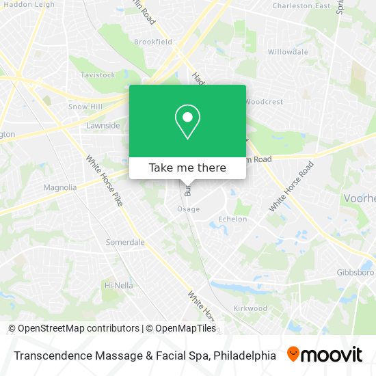 Transcendence Massage & Facial Spa map