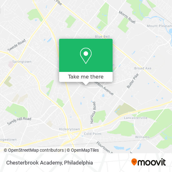 Chesterbrook Academy map