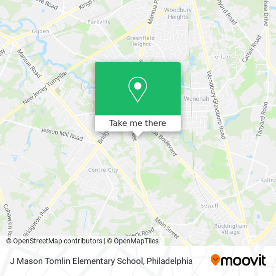 J Mason Tomlin Elementary School map