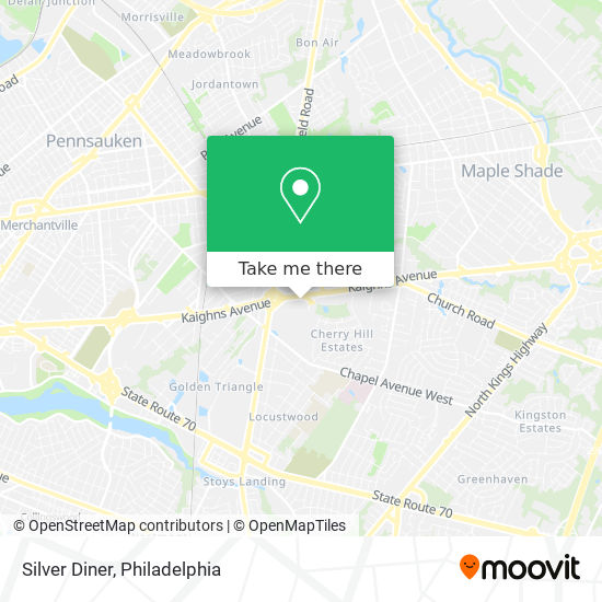 Silver Diner map