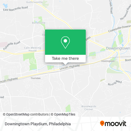 Mapa de Downingtown Playdium