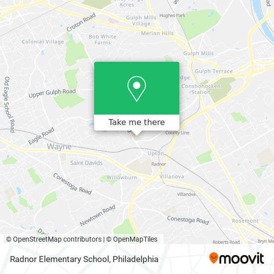 Radnor Elementary School map