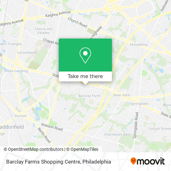 Barclay Farms Shopping Centre map