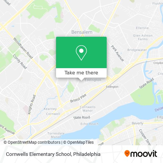 Mapa de Cornwells Elementary School