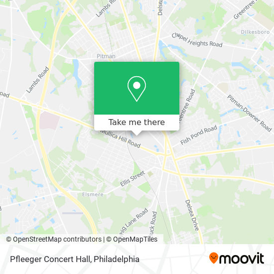 Pfleeger Concert Hall map