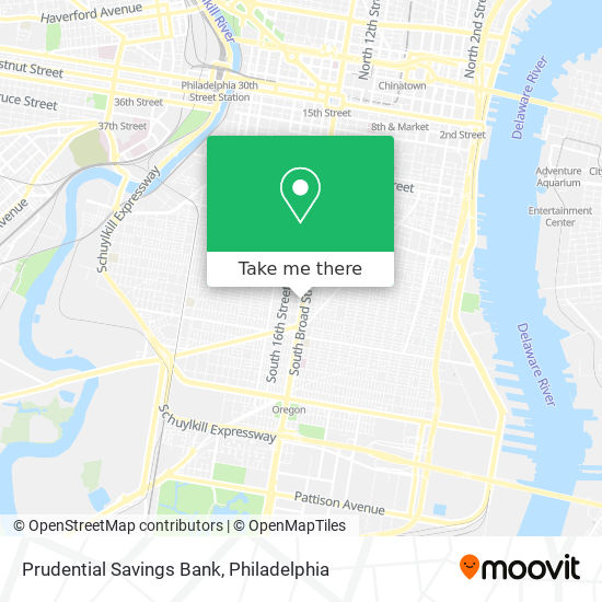 Prudential Savings Bank map