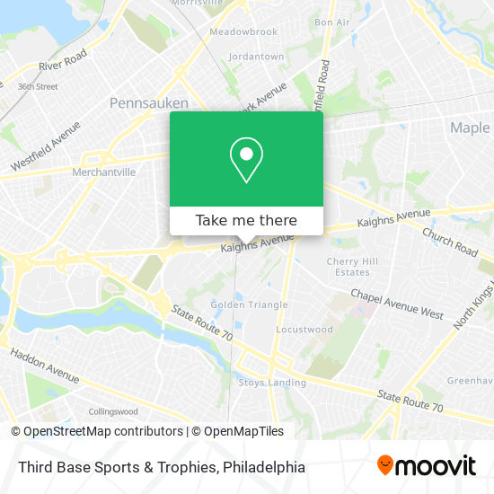 Third Base Sports & Trophies map