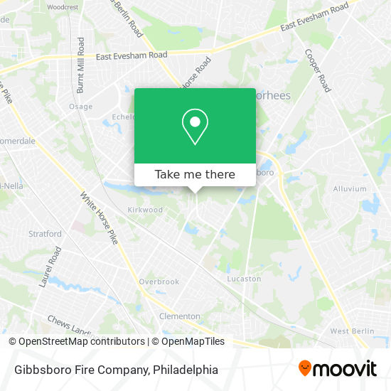 Gibbsboro Fire Company map
