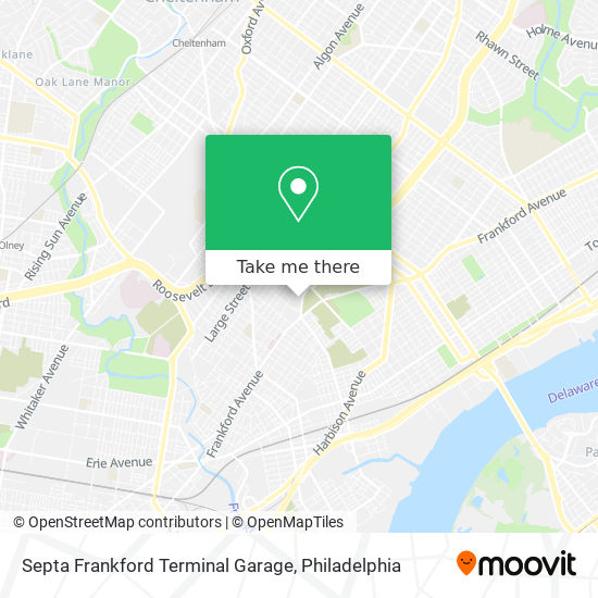 Mapa de Septa Frankford Terminal Garage