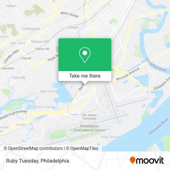 Ruby Tuesday map