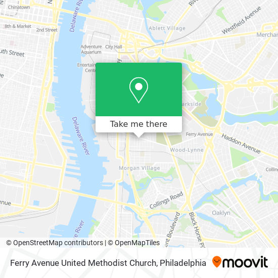 Ferry Avenue United Methodist Church map