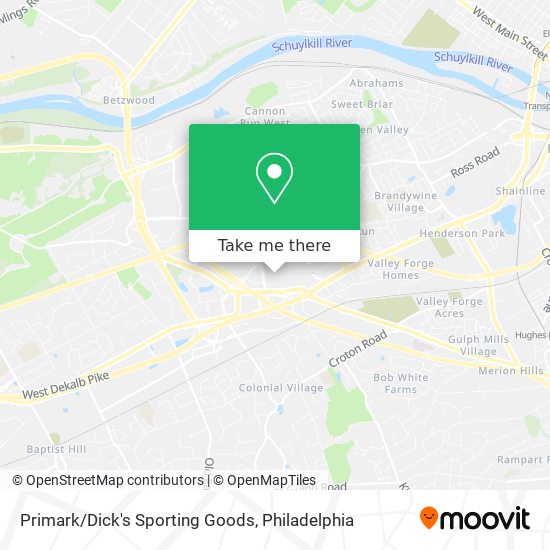 Primark/Dick's Sporting Goods map