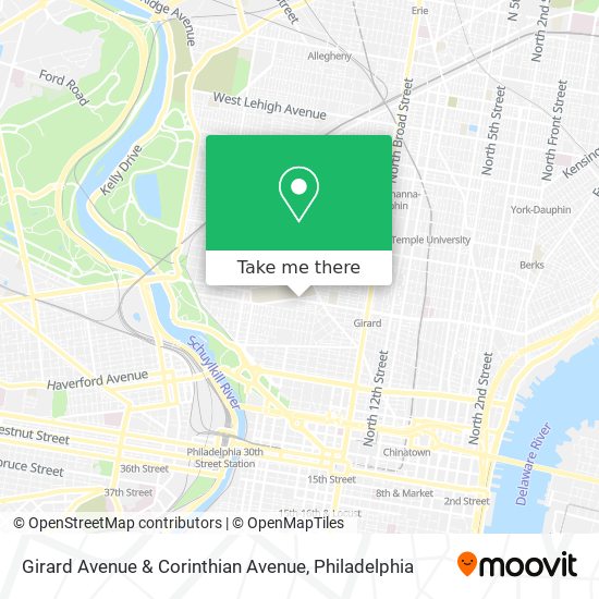 Mapa de Girard Avenue & Corinthian Avenue