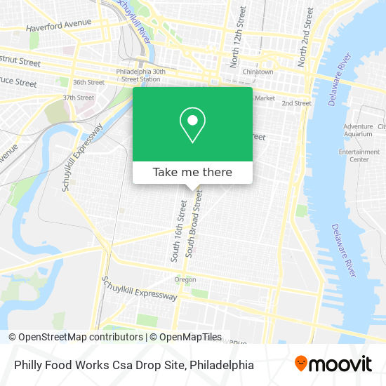 Philly Food Works Csa Drop Site map