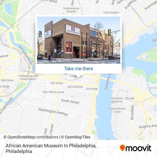 African American Museum In Philadelphia map