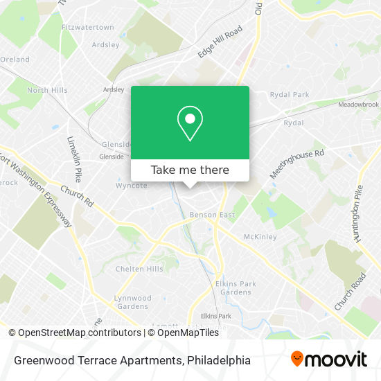 Mapa de Greenwood Terrace Apartments